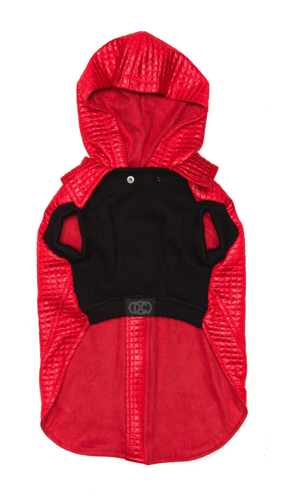 Red Dog Jacket | Lil Rocknhood Dog Coat | Zip Through